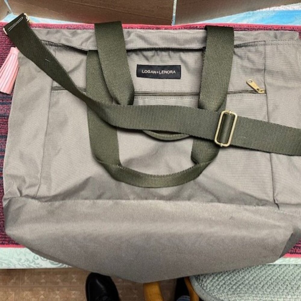 Logan and Lenora Olive Green Day Tripper bag
